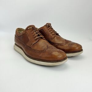 Cole Haan LunarGrand Leather Shoes Men’s Size 11.5 M Brown Longwing Derby Oxford